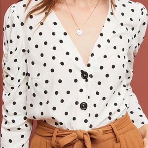 Mauve Jourdain blouse.  Anthropologie.